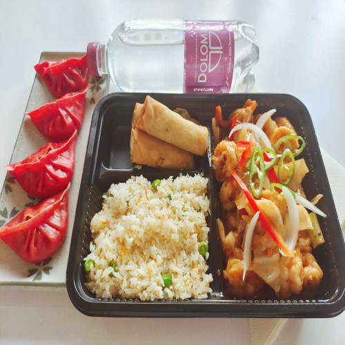 Menù 3 Gamberi saltati in salsa piccante